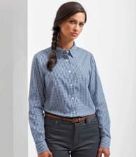 Image of Premier Ladies Maxton Check Long Sleeve Shirt PR352