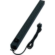 Image of Excel 10 Way Vertical PDU 10x UK Socket Passive 13A UK Plug. BNIB (B5)
