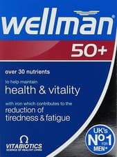 Image of Vitabiotics - Wellman 50+ Plus Advanced Vitamin & Mineral Supplement 30 Tablets