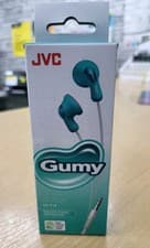 Image of JVC HA-F14-Gummy In-ear Wired Headphones. Pistachio Green