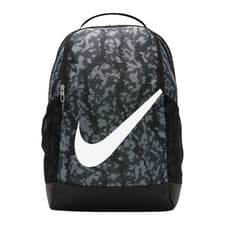 Image of Nike BRASILIA Kids Backpack Bag Travel School NEW Black Gray HF6651 010
