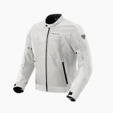 Image of Revit Eclipse 2 Light Gray Motorcycle Jacket Size 3XL Silver Summer Jacket