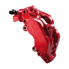Image of Foliatec Car Brake Caliper Paint / Lacquer Set - Rosso Red - (3 Part Kit)