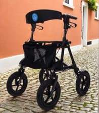 Image of Angel Mobility AMR006 All Terrain Lightweight Folding Rollator With Seat Walker
