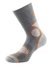 Image of 1000 Mile Men's 2 Season Single Layer Walking Socks Coolmax 2220G Grey/Orange