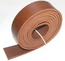 Image of XXL 3.5mm Thick Italian Veg Tan Leather Belt Straps Mid Brown 150cm - 60" inch