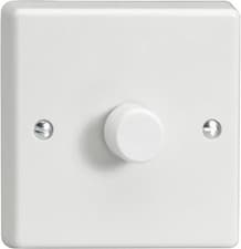 Image of Varilight V-Pro High Power Series 1 Gang 0-300W Trailing Edge LED Dimmer 