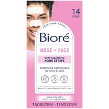 Image of Biore Deep Cleansing Blackhead Remover Nose Strips and Face Pore Strips