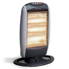 Image of 1200W Portable Electric Halogen Quartz Heater Instant Heat 3 Bars Free Standing