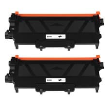 Image of 2 Compatible TN2220 Black Toner Cartridges replacement for Brother Printers