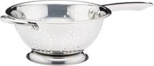 Image of KitchenCraft Footed Stainless Steel Long-Handle Colander, 24 cm (9.5"), Silver