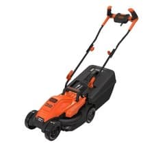 Image of Black+ Decker 1200W 32cm Electric Mower: Ergonomic Handle Design BEMW451BHQ-GB