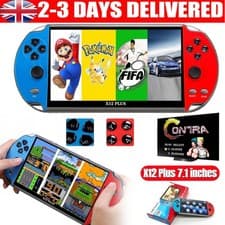 Image of X12 Plus Game Consoles 7" 16GB Retro Handheld Portable 10000 Games Video Console