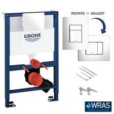 Image of GROHE 0.82m Rapid 3in1 Toilet Concealed Cistern Frame Wall Hung 38773000
