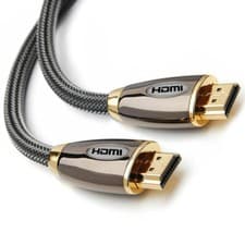 Image of PREMIUM 4K HDMI CABLE 2.0 HIGH SPEED GOLD PLATED BRAIDED LEAD 2160P 3D HDTV UHD