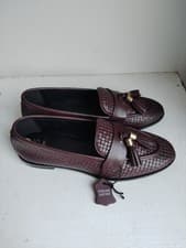 Image of Dune: Ladies Tan Leather Tassel Loafers. UK Size 6, EU: 39