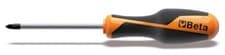 Image of Beta Screwdriver for Cross Head Phillips Screws PH0 3mm 60mm Length - BetaGRIP 1