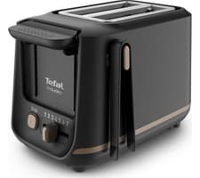 Image of Tefal TT533840 2 Slice Toaster with Extra-wide Slots Includeo 850w Black