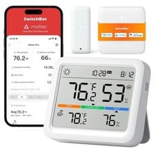 Image of SwitchBot Meter Pro, Digital Hygrometer & Thermometer - Wireless Indoor Temperat