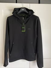 Image of HUGO BOSS SICON ACTIVE ZIP THROUGH TECHNICAL HOODED JACKET SZ MED BNWT RRP £179