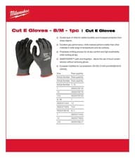 Image of Milwaukee - Cut E Gloves - 8/Medium - 1 Piece