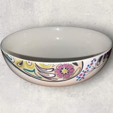 Image of Denby Monsoon Cosmic Salad Serving Bowl 9.75”x4” Paisley New w/o Tags Excellent
