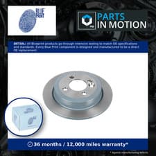 Image of 2x Brake Discs Pair Solid Rear 259mm ADG04375 Blue Print Set 34211503070 Quality