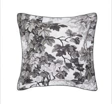 Image of Zoffany Richmond Park Square Oxford Pillowcase - Charcoal Grey - Luxury Bedding