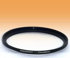 Image of 77-82mm step up adapter ring , fits camera lens with 77mm filter thread size