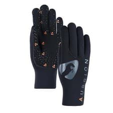Image of Shires Aubrion Neoprene Yard Gloves - Black Adult/Child