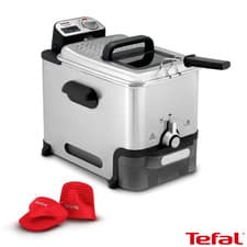 Image of Tefal Oleoclean Pro Deep Fryer 3.5L FR8058G0 Silver kitchen gift brand new