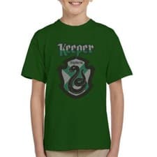 Image of Harry Potter Quidditch Keeper Team Slytherin Kid's T-Shirt