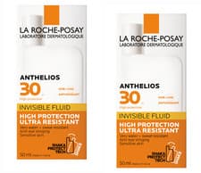 Image of La Roche-Posay | Anthelios Invisible Fluid | SPF 30 | 2 X 50ml