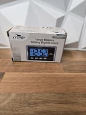 Image of Crane Large Display Talking Digital Clock Loud Talking Alarm Clock LED Display