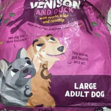 Image of Edgard & Cooper Grain Free Large Adult Dry Dog Food Venison & Duck 12kg damage B