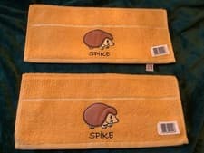 Image of Turkish Hand Towel Set of 2 Mustard 100% Cotton