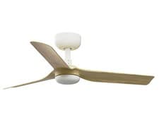 Image of Small Bedroom Fan 90cm Mini Punt White Maple DC Ceiling fan with Remote 6 Speeds