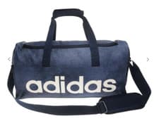Image of ADIDAS MEDIUM TRAINING NAVY/STEEL DUFFEL BAG GYM TRAVEL SCHOOL SPORTS 