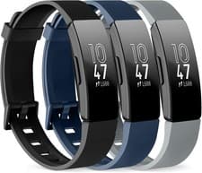 Image of 2Pack Silicone Wrist Watch Band Replacement For Fitbit Inspire / Inspire HR