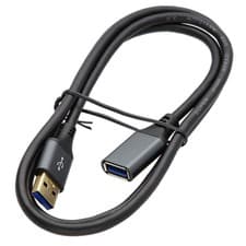 Image of PRO Metal USB 3.0 EXTENSION Cable 20AWG 5Gb/s Lead A to Female Socket 1m/2m/3m