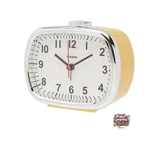 Image of CASIO Alarm Clock Desk Clock Yellow Analog Snooze Light Retro TQ-159-9JF