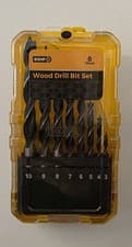 Image of 8 Piece Wood Drill Bit Set Case Professional Quality 3 4 5 6 7 8 9 10mm ⭐️⭐️⭐️⭐️