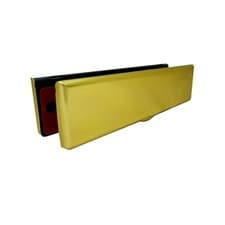 Image of UAP Letter Box iPlate Aluminium 12" Letterbox for uPVC Doors 24 to 80mm