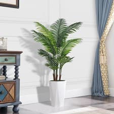 Image of 2X Artificial Palm Tree Fake Tropical Potted Plant Indoor Home Office Decor