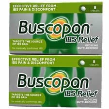 Image of Buscopan IBS Effective Relief For Pain & Discomfort 8 Tablets X 2 Total 16 Tabs