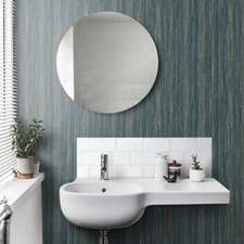 Image of Holden Lindora Teal Distressed Wood Panel Modern Wallpaper Paste The Wall