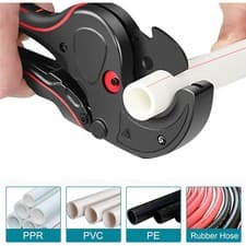 Image of Plastic Tube Pipe Cutting Tools PVC PP PE Cutter 0mm-75mm Quick Ratchet Shears