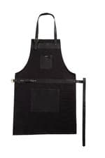 Image of Genuine Leather Apron Pockets Cowhide Canvas Butcher Cheff BBQ Home Apron