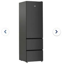 Image of New Gift - Beko free standing Black Coloured Fridge Freezer -Model GNE4603VPZ