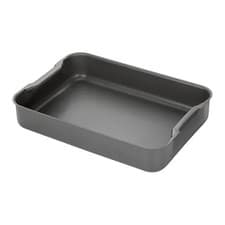 Image of Stellar Roasting Tray With Handles Hard Anodised 36x25cm Ovenware Black Quality